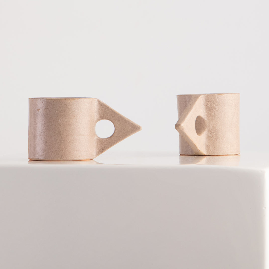 triangle tea cup set